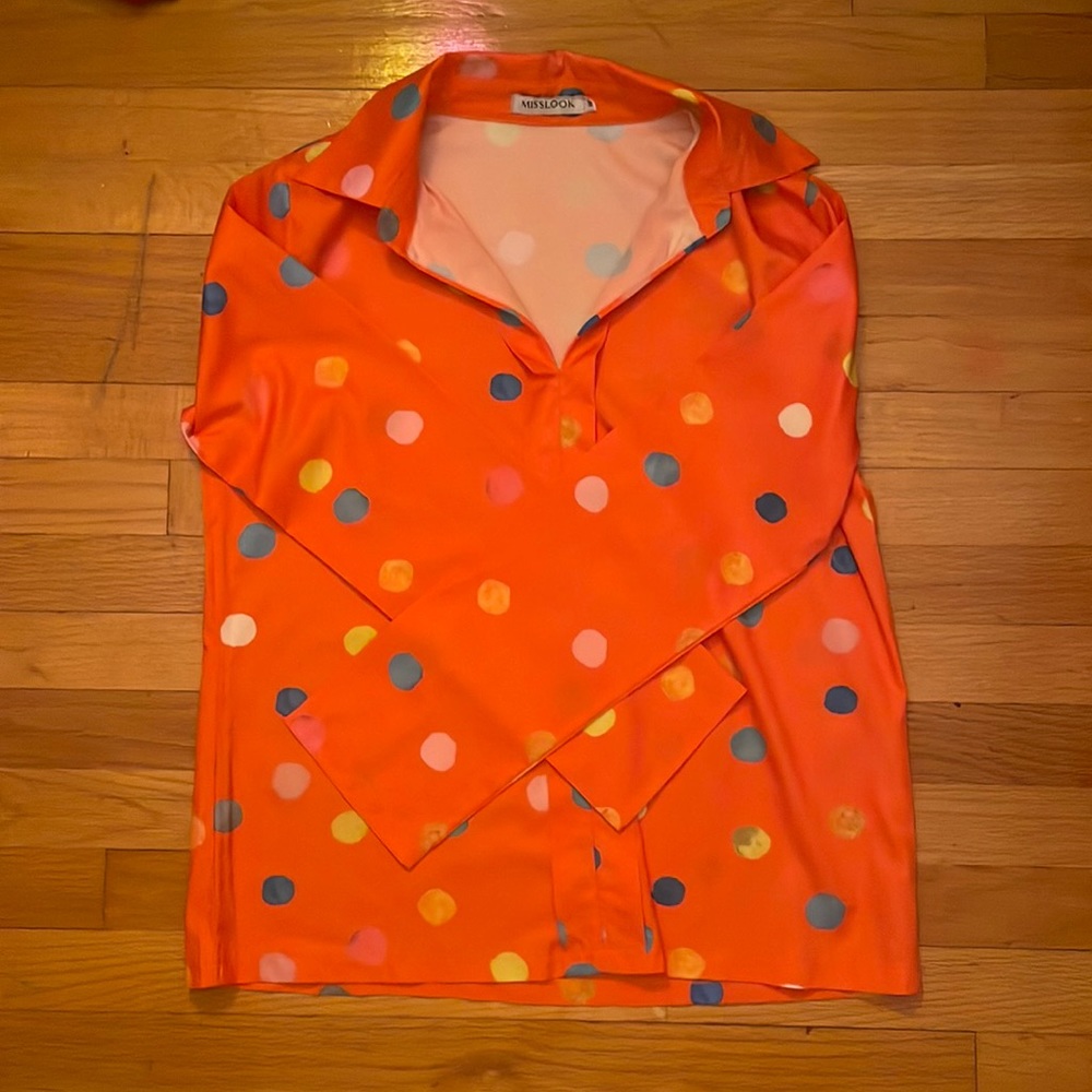 Polka Dot Button Up Shirt